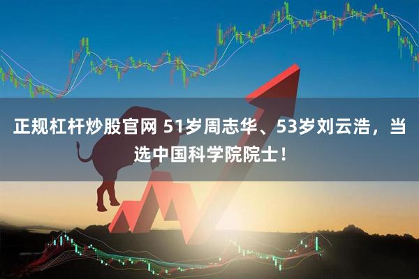 正规杠杆炒股官网 51岁周志华、53岁刘云浩，当选中国科学院院士！