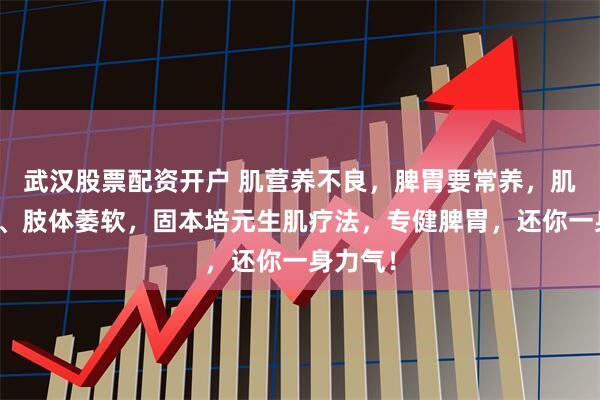 武汉股票配资开户 肌营养不良，脾胃要常养，肌肉无力、肢体萎软，固本培元生肌疗法，专健脾胃，还你一身力气！