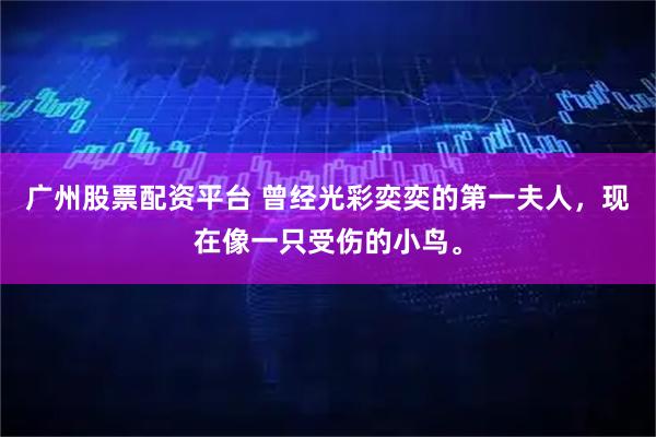 广州股票配资平台 曾经光彩奕奕的第一夫人，现在像一只受伤的小鸟。